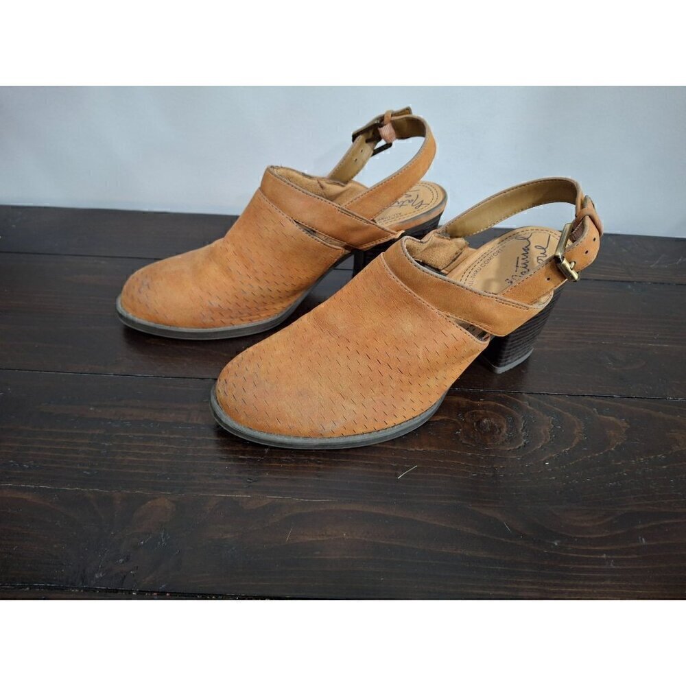 Natural Soul Brown Buckle Mule/Pre-owned, Sz. 8M